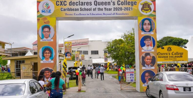 QC students honoured at school after bagging top CXC awards