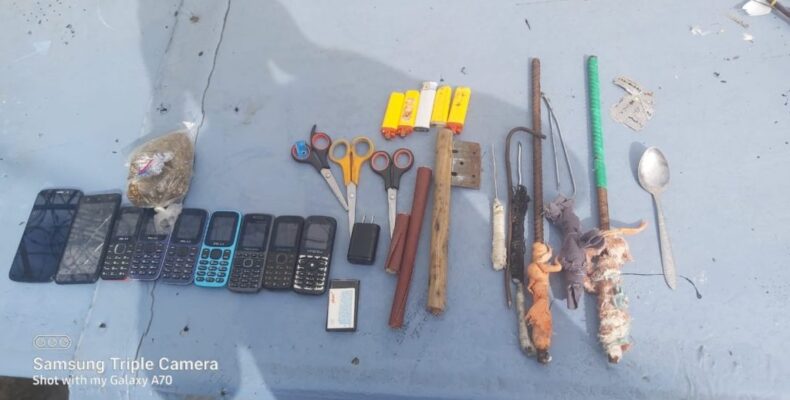 Razor blades, cellphones among items seized at Lusignan Prison