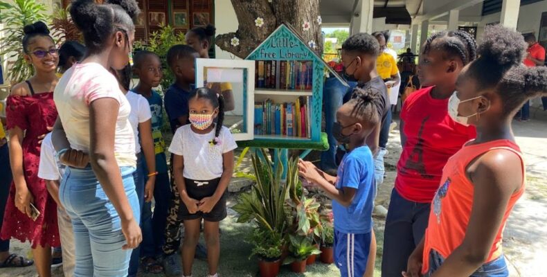 Rotary Club of Garden City launches ‘Little Free Community Library’ in Mahaica