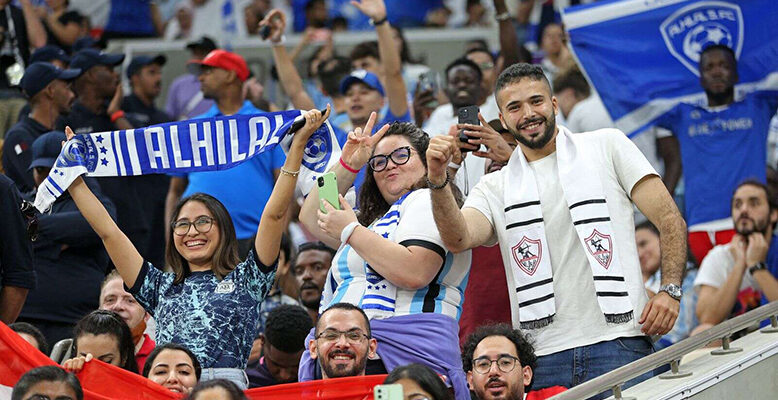 World Cup final stadium tested with first sellout crowd