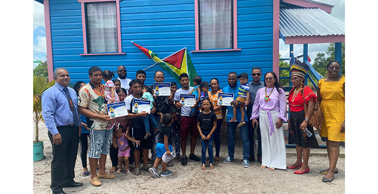 Five Mainstay/Whyaka families receive keys to new Food For The Poor houses